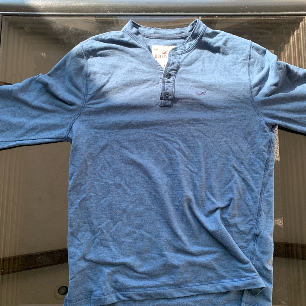 Blue Hollister long sleeve Button up